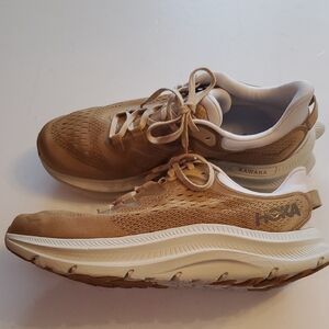 Hoka Kawana Running Shoes - Tan Cream